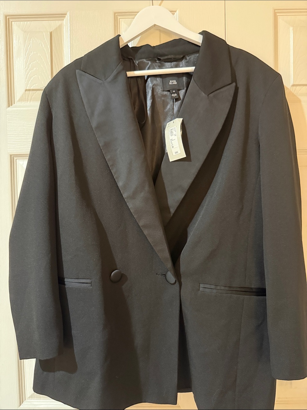 NWT River Island Contrast Color Tuxedo Blazer Women’s